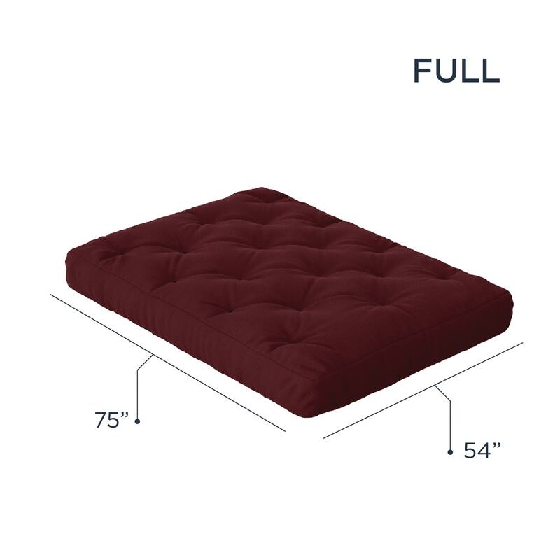 Loosh Home 8" Gel Memory Foam Full Size Futon Mattress On Sale Bed